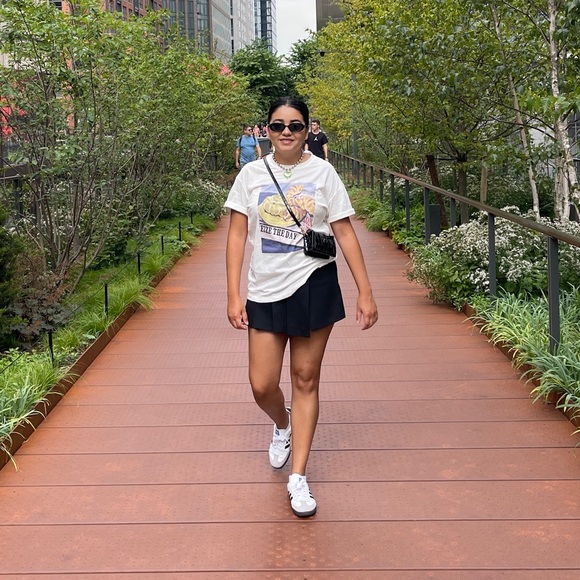 ASYMMETRIC BOX PLEAT SKORT - Picture 3 of 3